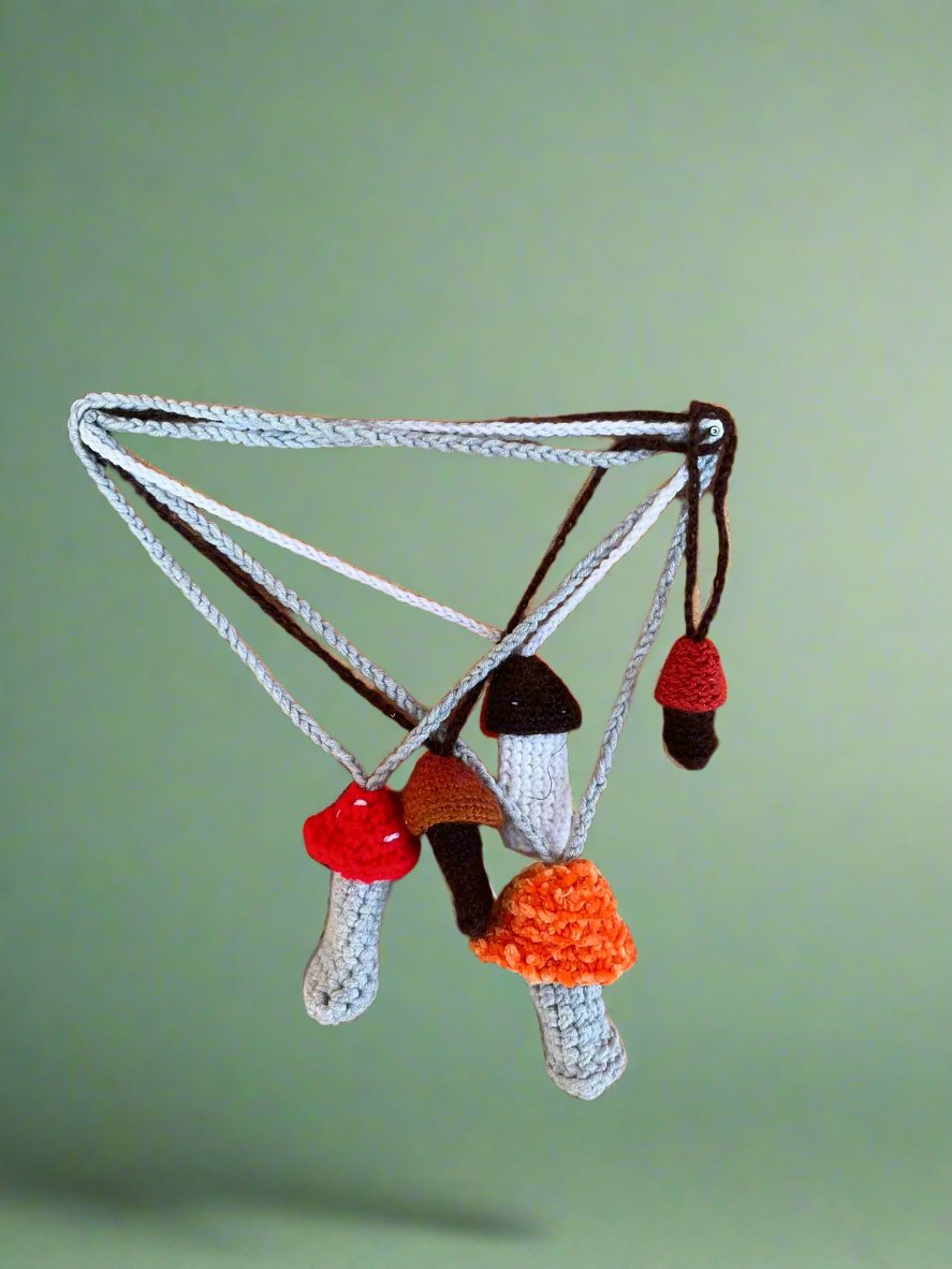 Porte-briquet en forme de champignon au crochet 