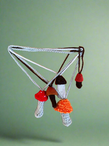 Porte-briquet en forme de champignon au crochet 