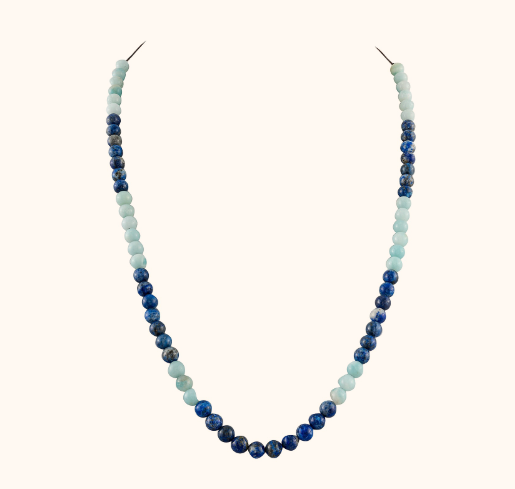 Amazonite & lapiz lazuli Mala