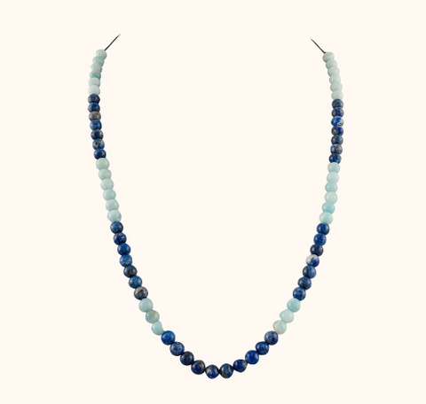 Amazonite & lapiz lazuli Mala