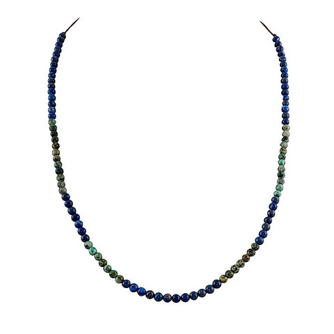African jasper & Lapis lazuli Mala