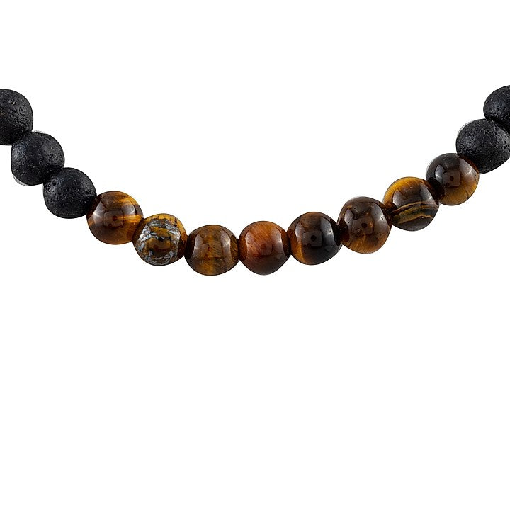 Tiger eye & Lava Mala