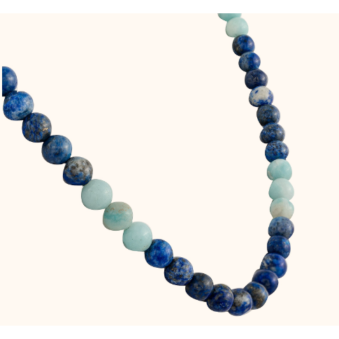 Amazonite & lapiz lazuli Mala